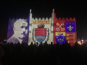 Mapping sur la façade du Château de Fargues - Marché de Noël 2024