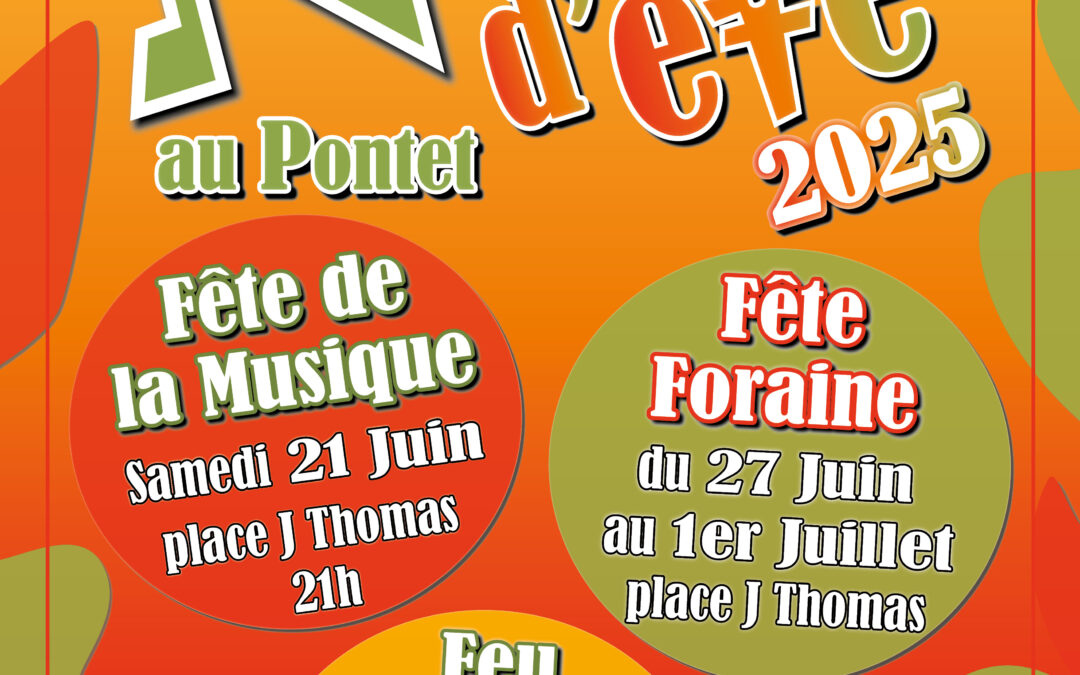NUITS D’ETE (fête de la musique, fête votive, feu st jean et feu d’artifices)