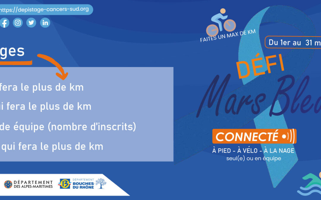 Mars bleu, un mois dédié à la prévention et au dépistage du cancer colorectal