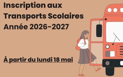 Inscription aux Transports Scolaires pour l’année 2026-2027